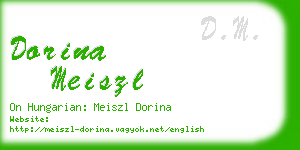 dorina meiszl business card